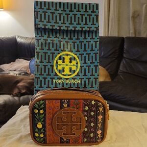 Tory Burch Perry Bombe Ribbon Patchwork Mini Bag